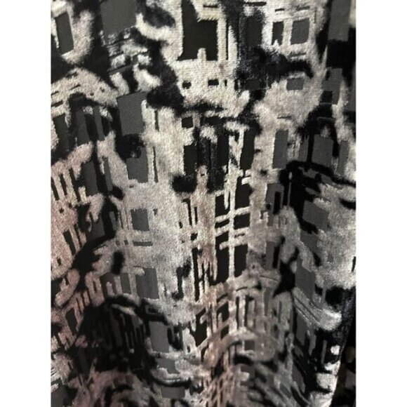 Design Lab Black Burnout Fringed Kimono Open Front Cardigan Plus Size Women XXL - Picture 6 of 7